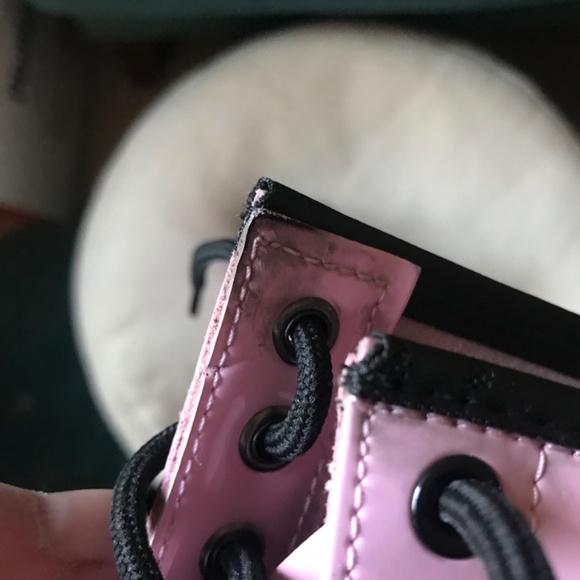 NEW Dr. Doc Martens boots 6 light Pink Patent Leather Lamper Combat Women’s 1460 - Picture 9 of 11